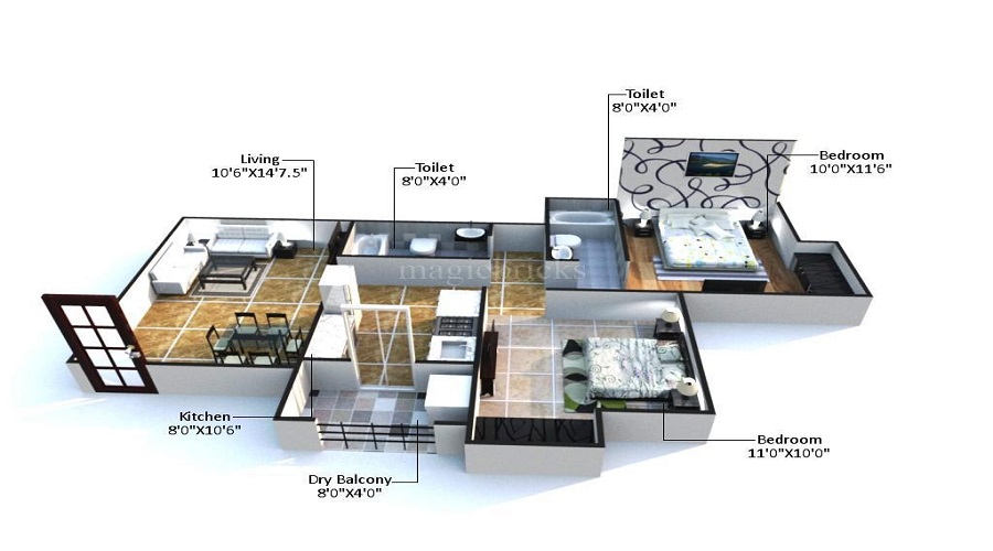 MP Residency Floor Plan