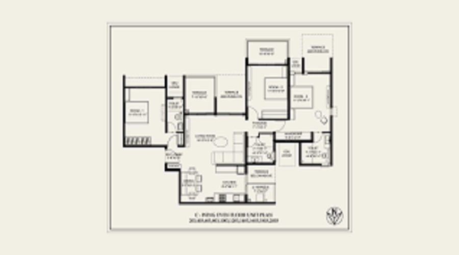 Kolte Patil Kadambari Apartments Floor Plan
