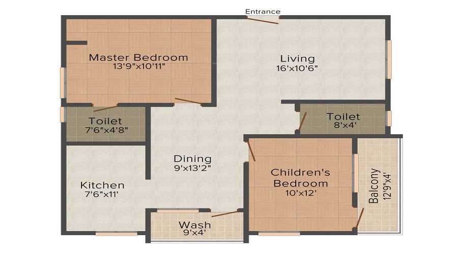 Shubham Blooms Floor Plan