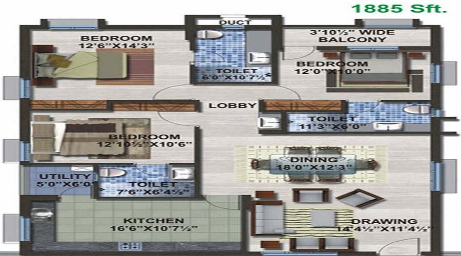 Sew Estella Floor Plan