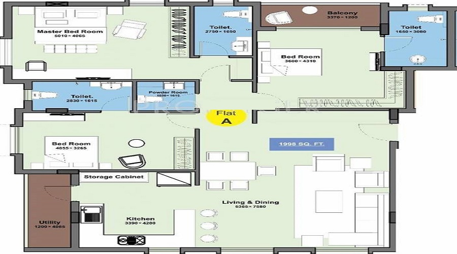 Rooshna Royal Residency Floor Plan