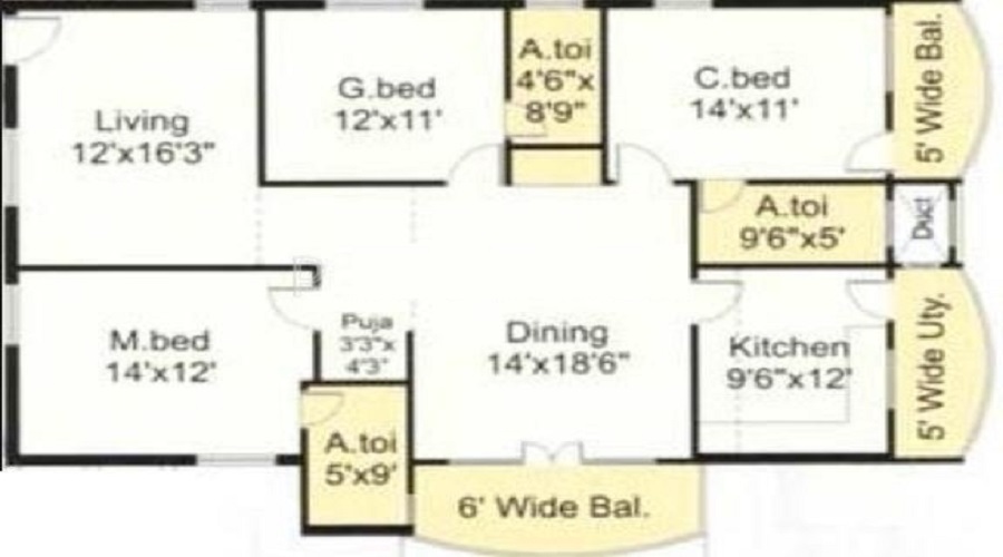 SMR Vinay Technopolis Floor Plan