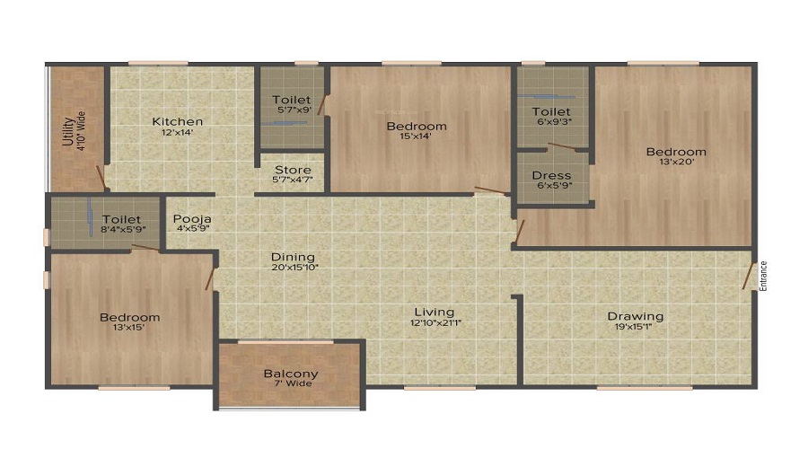 Vamsiram Jyothi Crest Floor Plan