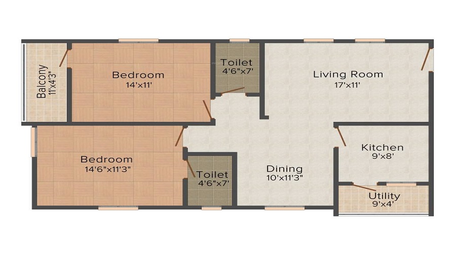 Concrete Apple Lilly Floor Plan