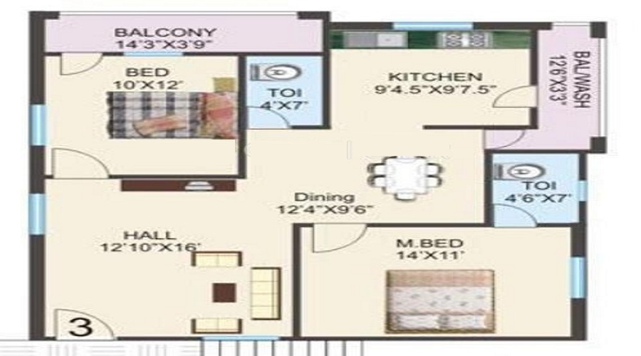 Ramana Diamond Homes Floor Plan