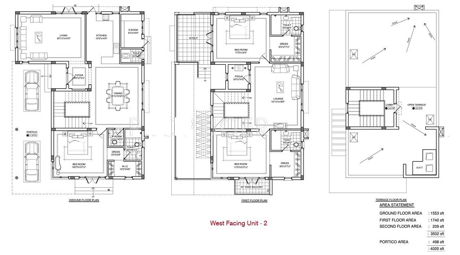 Aparna Cyber County Floor Plan