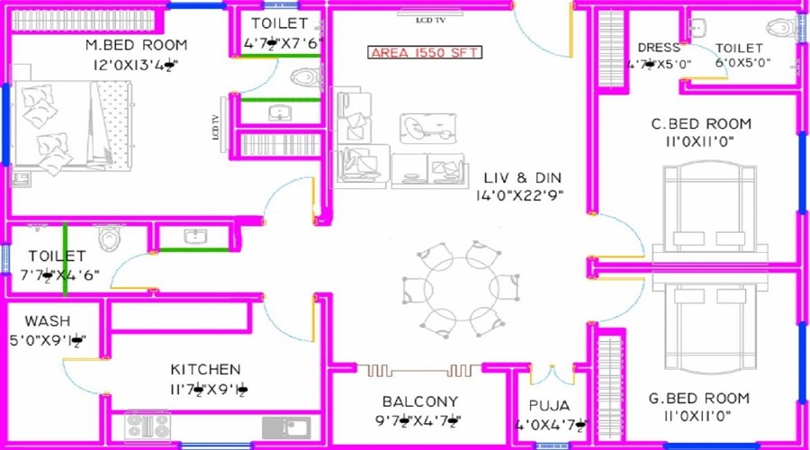 Aastha Elite Floor Plan