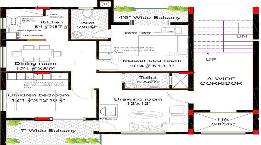 Aliens Valley Apartment Floor Plan