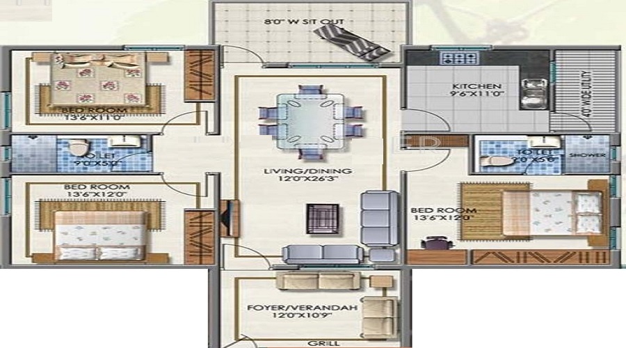 Aditya Heights 1 Floor Plan