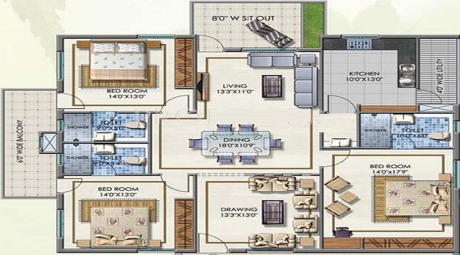 Aditya Heights 1 Floor Plan