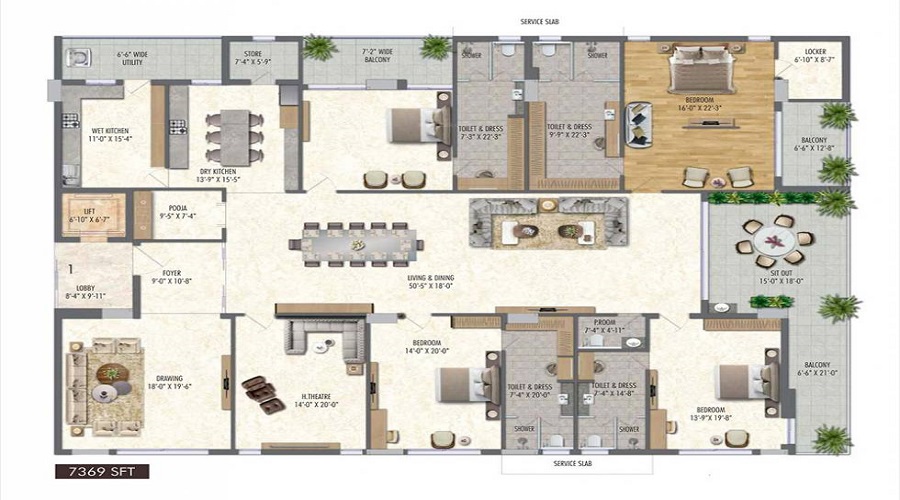Vamsiram Jyothi Valencia Floor Plan