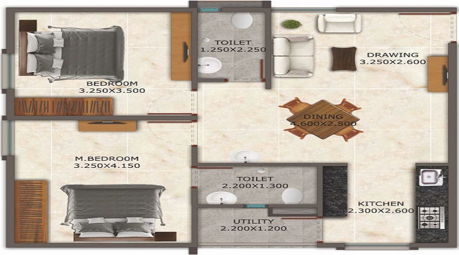 Sanjanas Courtyard Floor Plan