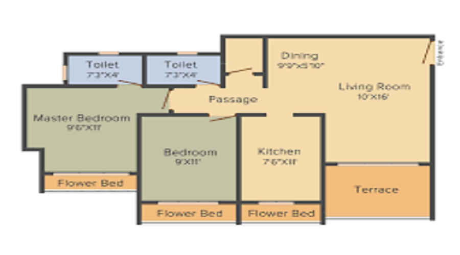 Boddula Sai Krupa Apartment Floor Plan
