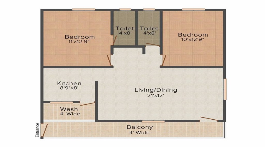Mahalaxmi Constructions Mahalaxmi Sree Krishna Residency Floor Plan