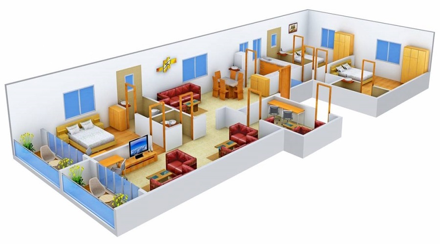 AZ Developers AZ Hill View Apartment Floor Plan