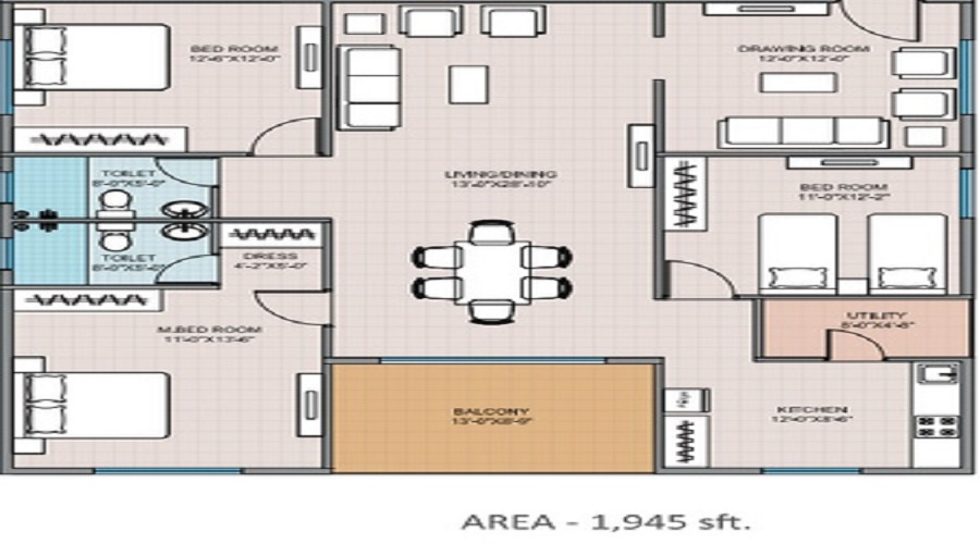 Modi Greenwood Heights Floor Plan