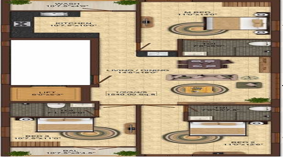 India Park Square Floor Plan