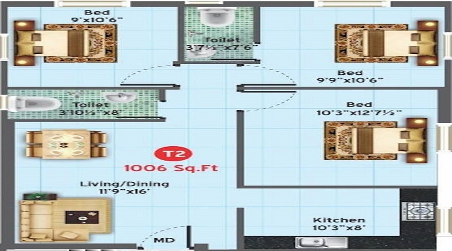 Vesta Muruga Floor Plan
