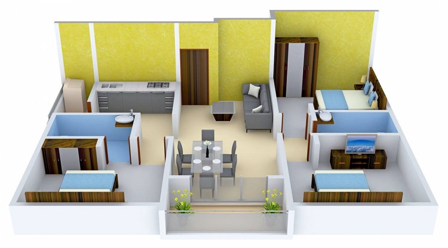 Tirupatiyar Iyyapanthangal 4 Star Apartment Floor Plan