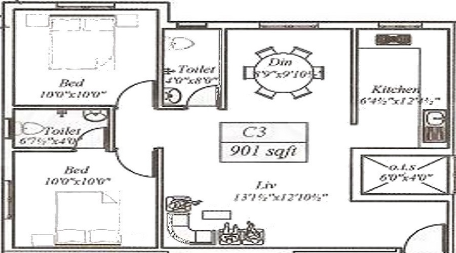 Vignesh Enclave Floor Plan