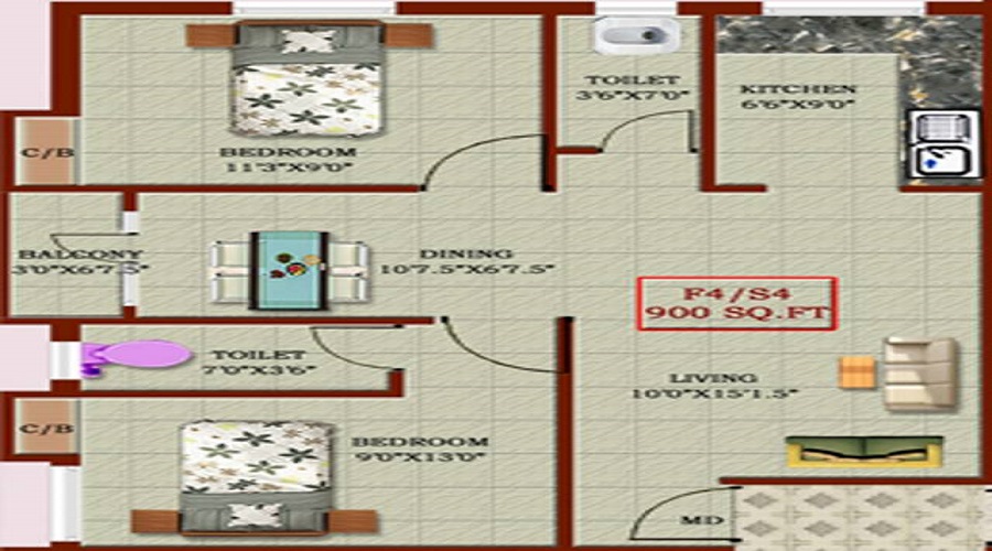 Raghav Foundations Ram Nivas Floor Plan