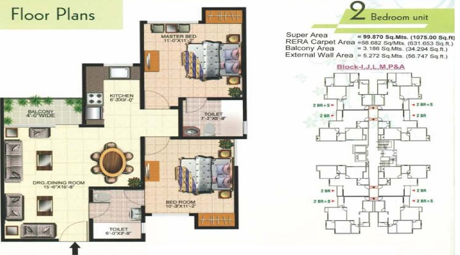 Today Ridge Residency Floor Plan