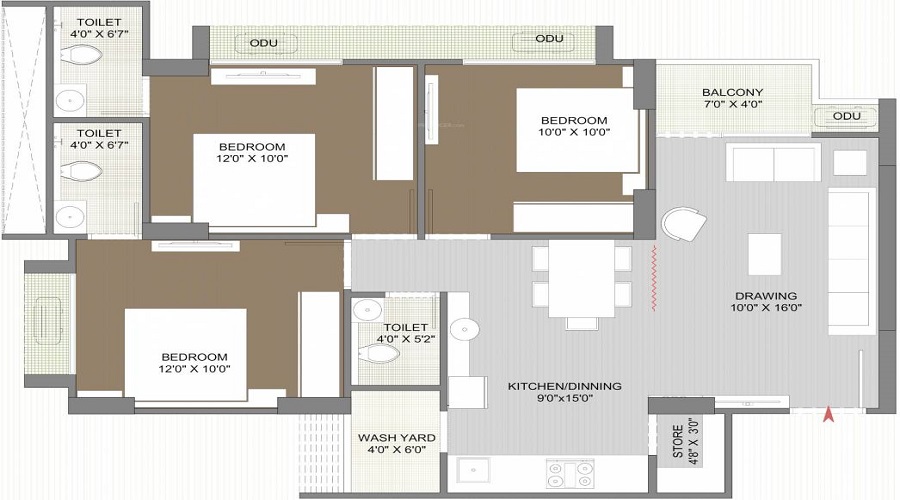 Zion Skyfield Floor Plan