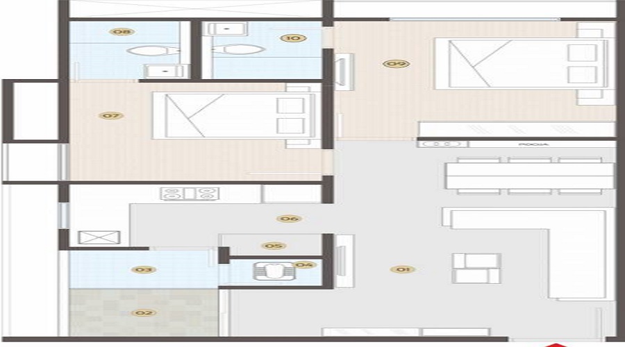 Anmol Solitaire Vista Floor Plan