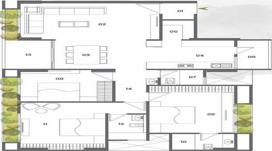 Satyamev Serene Floor Plan