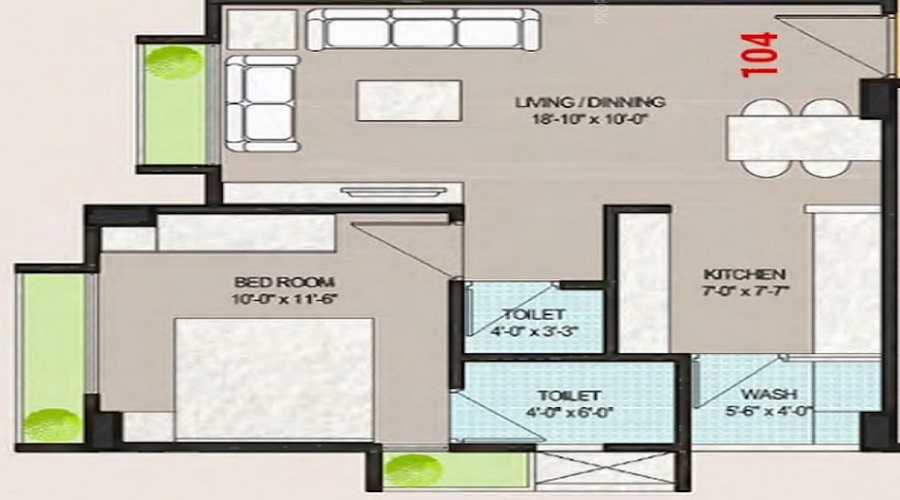 Vatsal Residency Floor Plan
