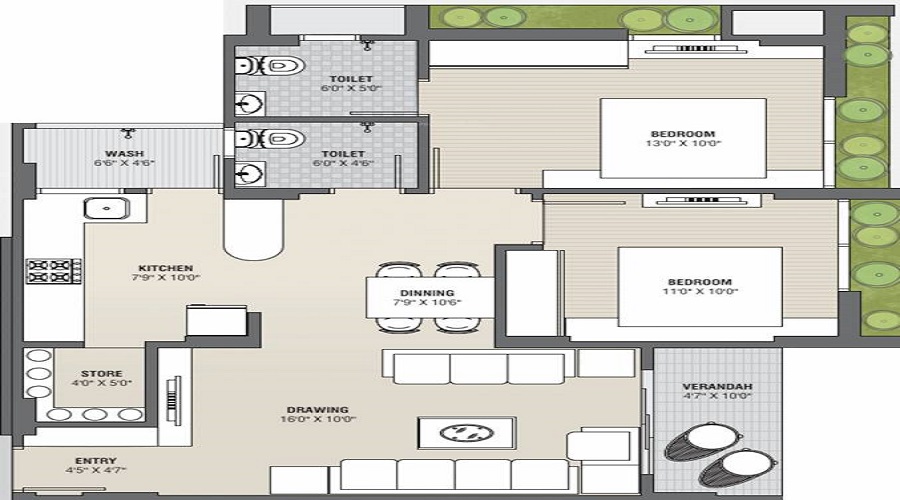 Kala Kalasagar Skyz Floor Plan