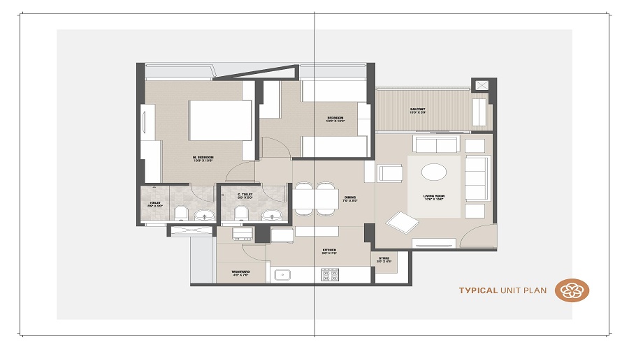 Milap Shree Sanidhya Flora Floor Plan