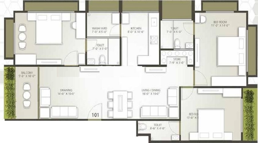 Rajyash Serenade Ventura Floor Plan