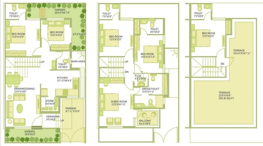 JP Iscon Villas Floor Plan