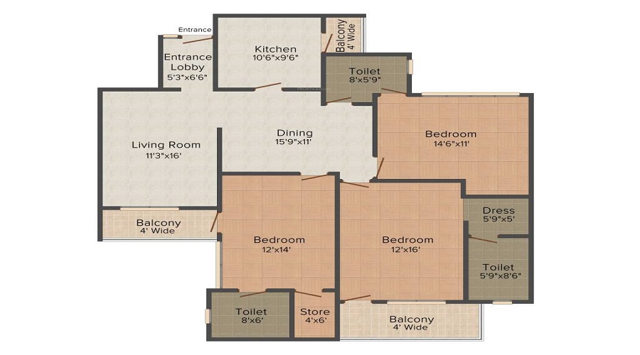 Somsons Imperial Towers Floor Plan