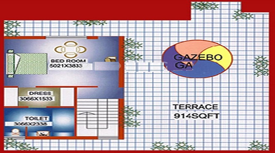 3 BHK+3T 1713/sqft-saleable  Sqft Apartment For Sale In Marvel Regalia Towers In Dhakoli Floor Plan