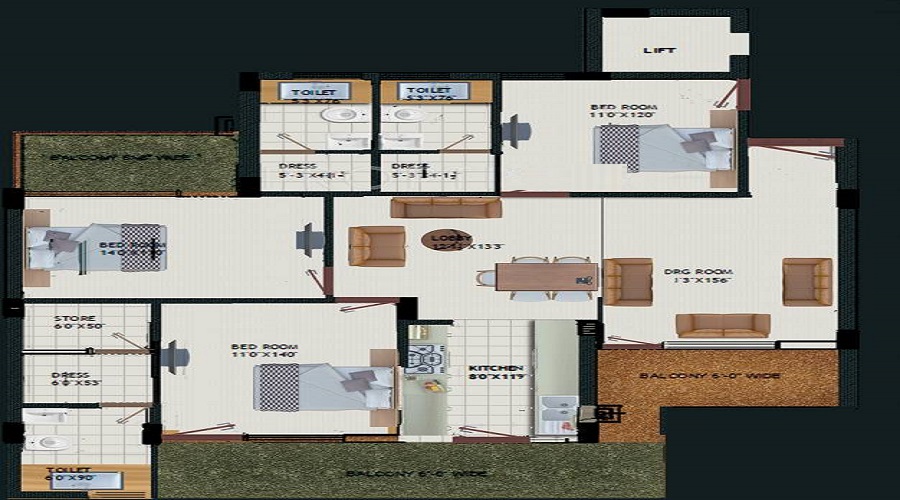 Royale Mansions Floor Plan