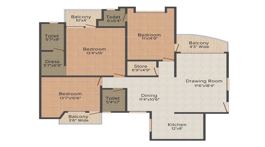 Hanumant Bollywood Heights Floor Plan