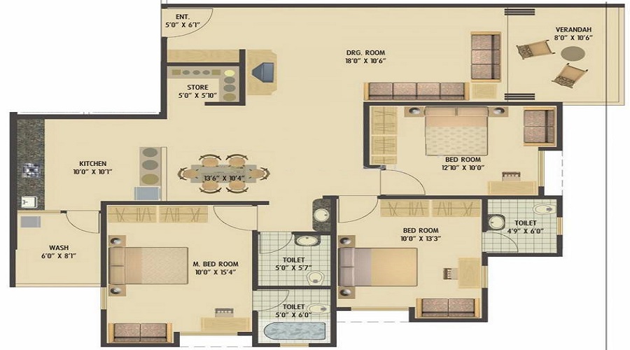 Satyam Satatya Heights Floor Plan