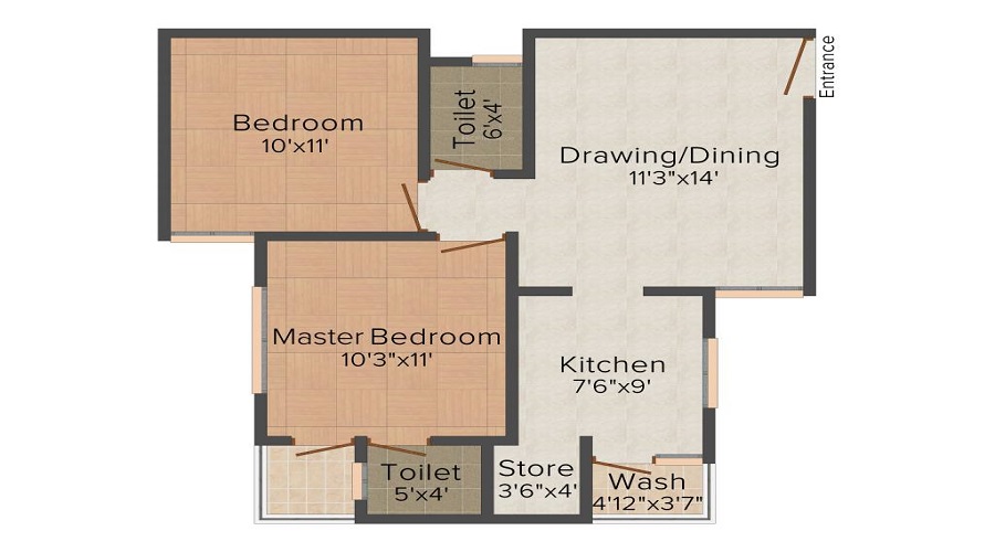 Raison Infracon Naiya Paradise Floor Plan