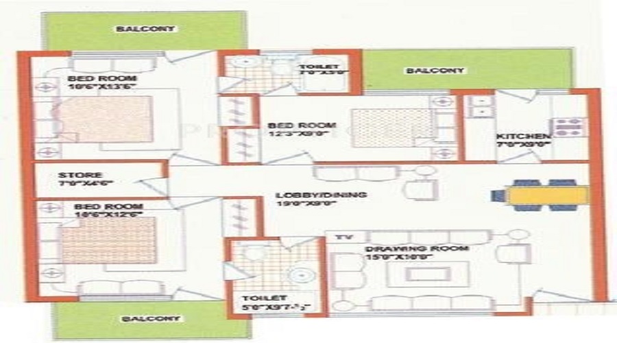 Opera Chandigarh Enclave Floor Plan
