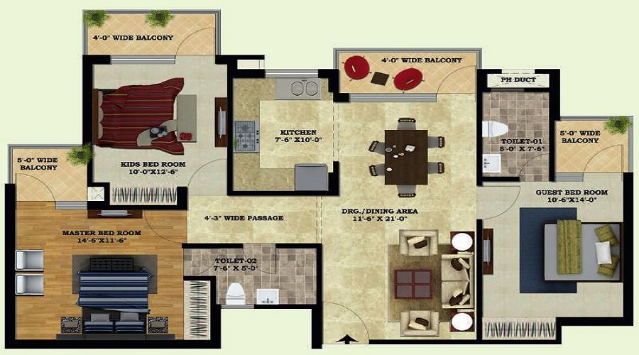 Mona Greens 2 Floor Plan