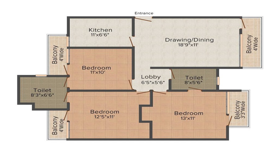 Sadashiv Alphine Residency Floor Plan