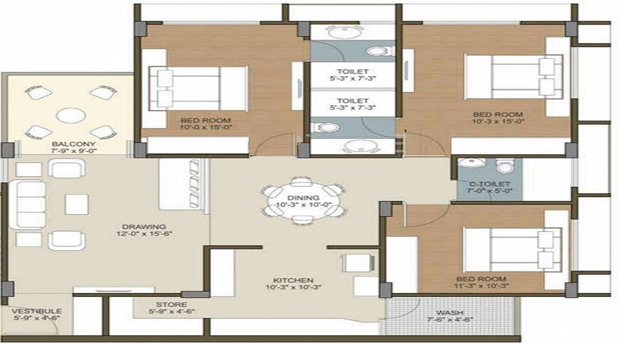 Deep Heliconia Floor Plan