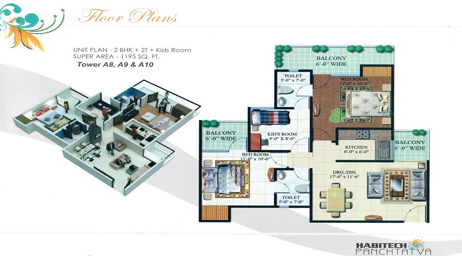 Habitech Panch Tatva Floor Plan
