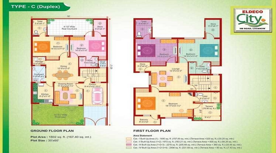 Eldeco City Floor Plan