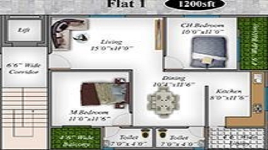 Vishwanadh Avenues 5 Floor Plan