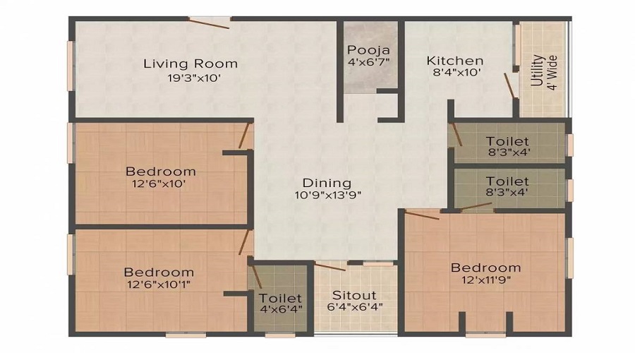 Srinivasa Harshith Heavens Floor Plan