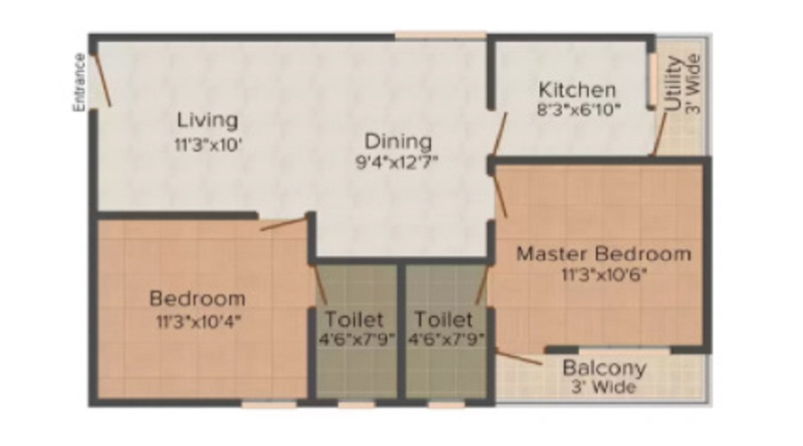 MVV Highway Homes Floor Plan