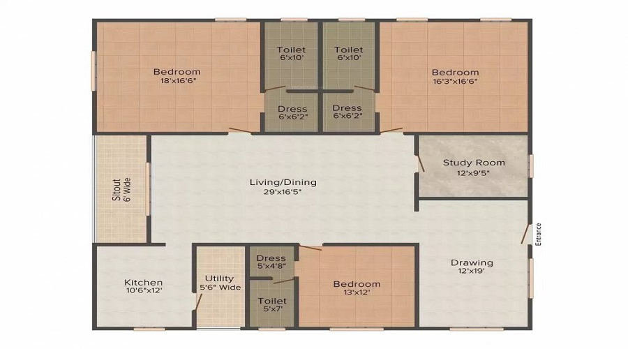 GEV Prashanthi Residency Floor Plan